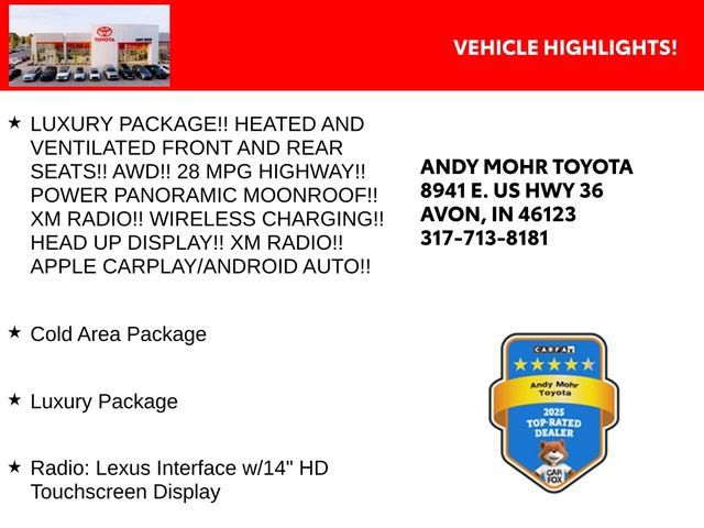 Used 2023 Lexus RX 350 AWD w/ Cold Area Package image 2
