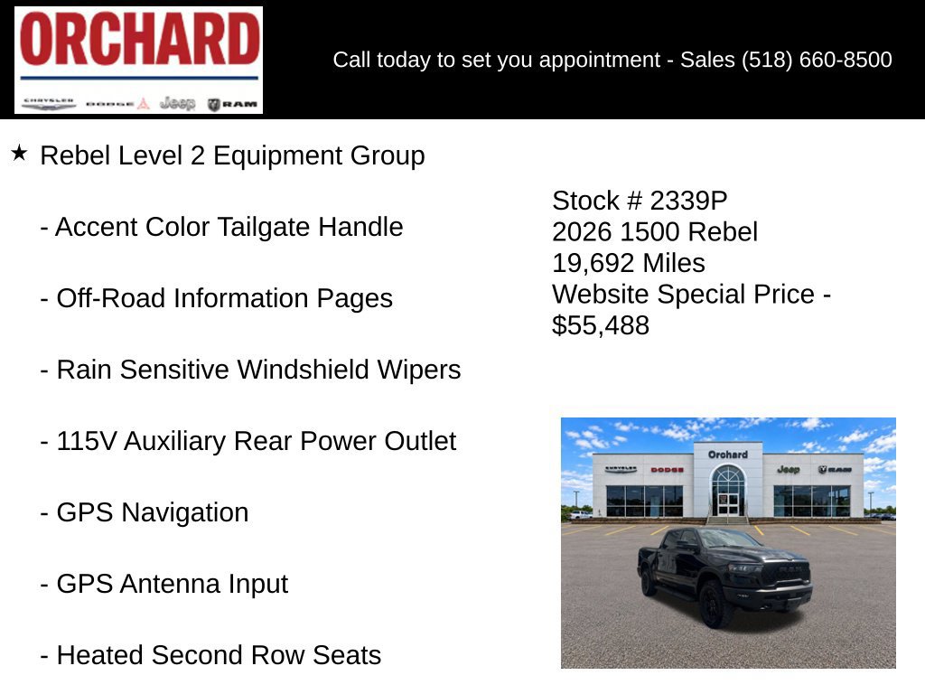 Used 2026 RAM 1500 Rebel w/ Rebel Level 2 Equipment Group AWD/4WD image 11
