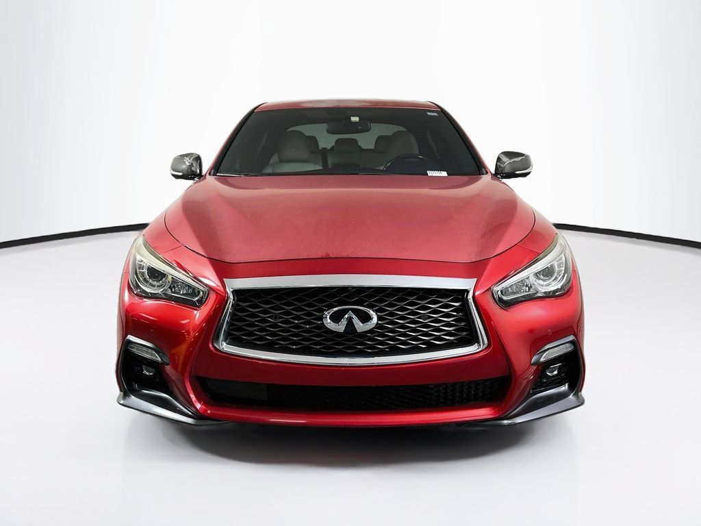 Used 2019 INFINITI Q50 Red Sport 400 w/ Carbon Fiber Package RWD image 5