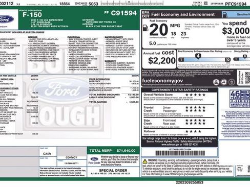 Used 2023 Ford F150 Lariat w/ Equipment Group 502A High AWD/4WD image 10