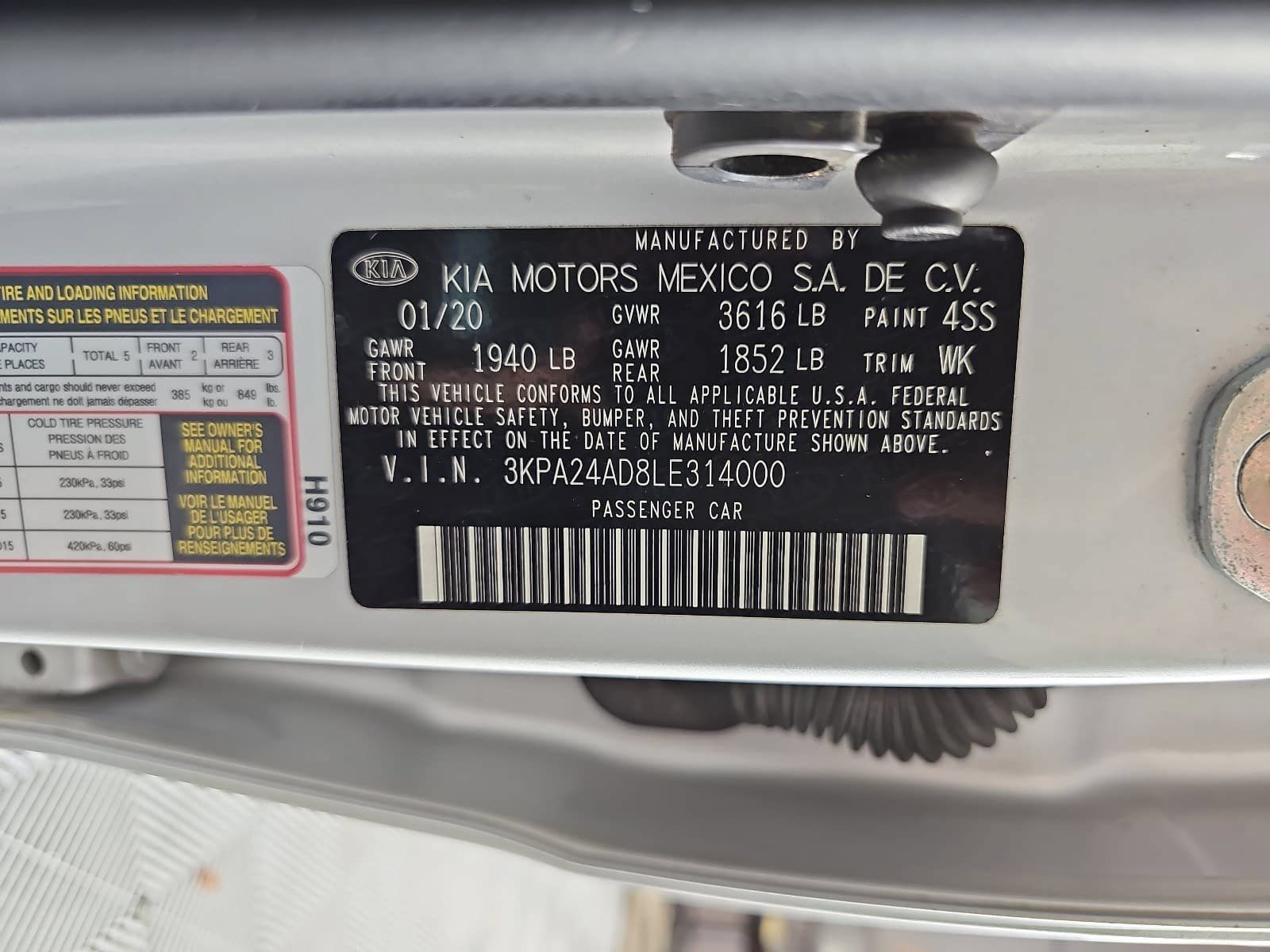 Used 2020 Kia Rio S FWD image 28