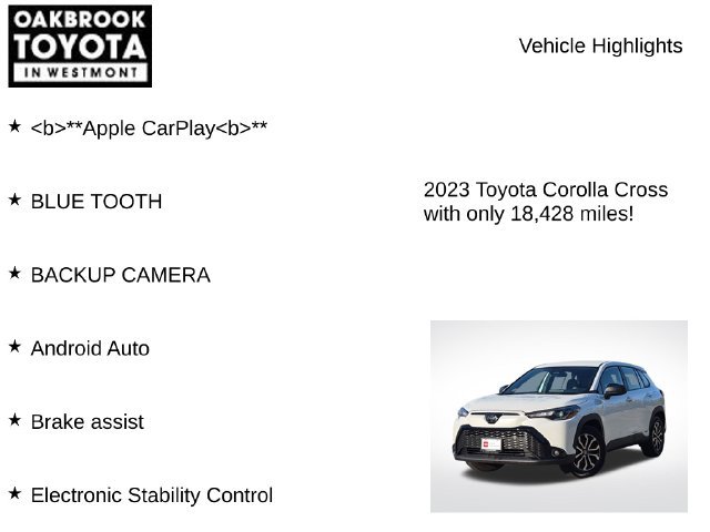Used 2023 Toyota Corolla Cross AWD Hybrid image 6