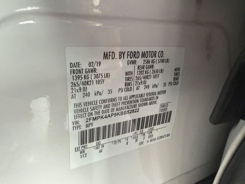 Certified 2019 Ford Edge ST w/ Equipment Group 401A AWD/4WD image 34