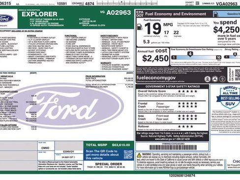 New 2027 Ford Explorer Tremor AWD/4WD image 4
