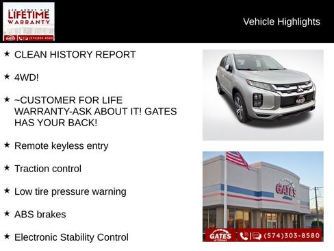 Used 2025 Mitsubishi Outlander Sport SE AWD/4WD image 7