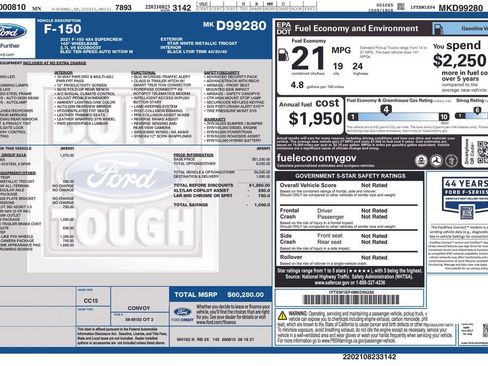 Used 2021 Ford F150 Lariat AWD/4WD image 41