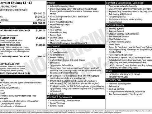 Used 2017 Chevrolet Equinox LT AWD/4WD image 28