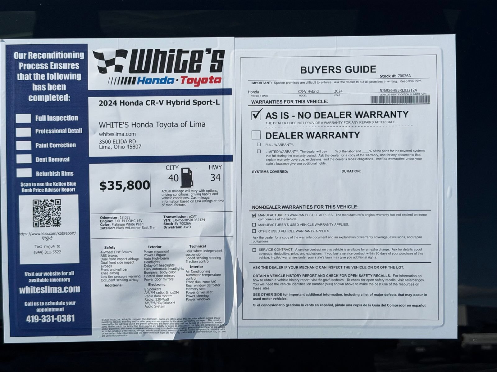 Used 2024 Honda CR-V Sport-L image 35