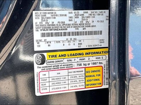 Used 2022 Ford Expedition Max Platinum AWD/4WD image 36