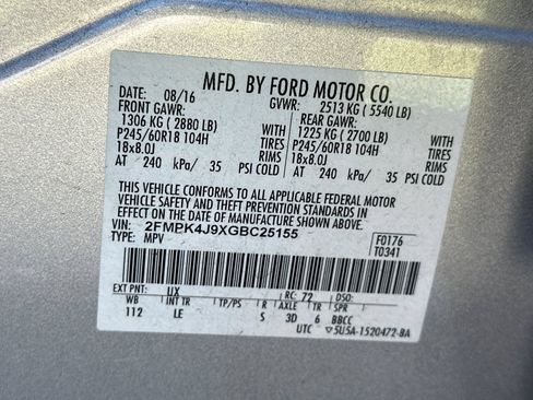 Used 2016 Ford Edge SEL w/ Equipment Group 201A AWD/4WD image 28