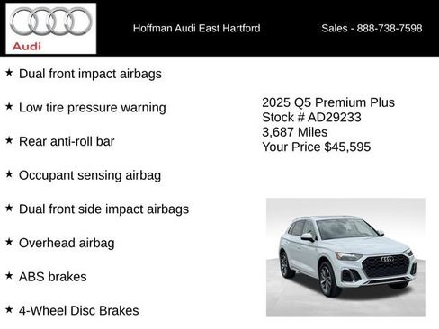 Certified 2025 Audi Q5 2.0T Premium Plus w/ Premium Plus Package AWD/4WD image 36