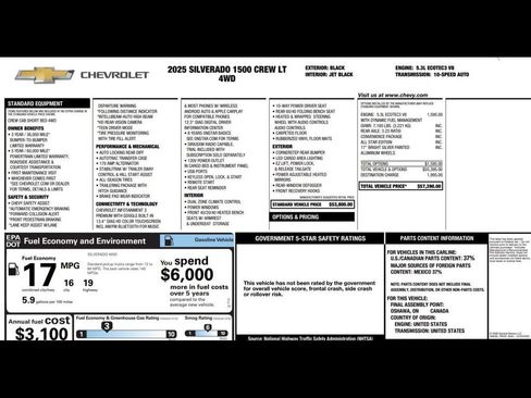 Used 2025 Chevrolet Silverado 1500 LT AWD/4WD image 3