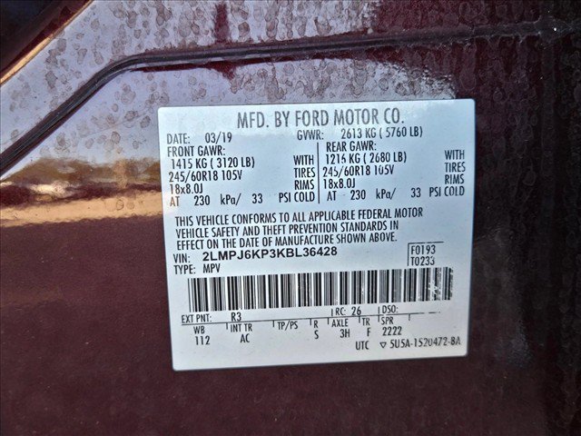 Used 2019 Lincoln Nautilus Select w/ Class II Trailer Tow Package FWD image 21