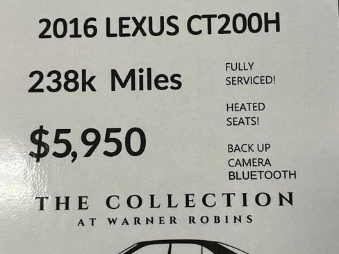 Used 2016 Lexus CT 200h FWD image 2