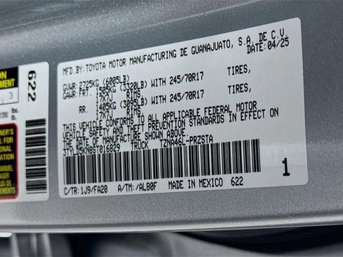 Certified 2025 Toyota Tacoma SR AWD/4WD image 29