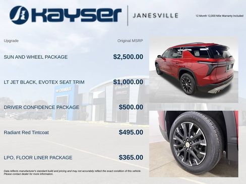Certified 2025 Chevrolet Traverse LT w/ Sun and Wheel Package AWD/4WD image 2