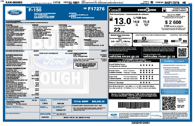 Used 2022 Ford F150 XLT w/ Equipment Group 302A High AWD/4WD image 4