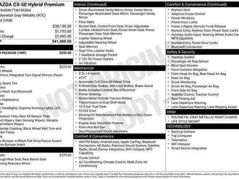 New 2026 MAZDA CX-50 AWD 2.5 Hybrid w/ Weather Package image 4