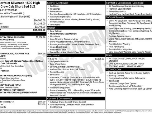 New 2026 Chevrolet Silverado 1500 High Country AWD/4WD image 35