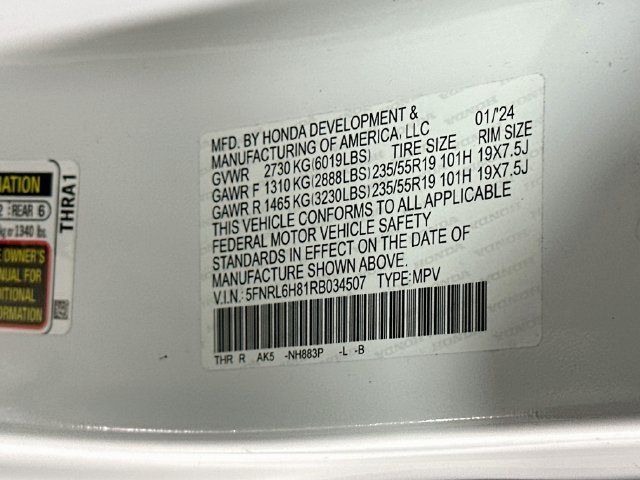 Certified 2024 Honda Odyssey Touring image 39