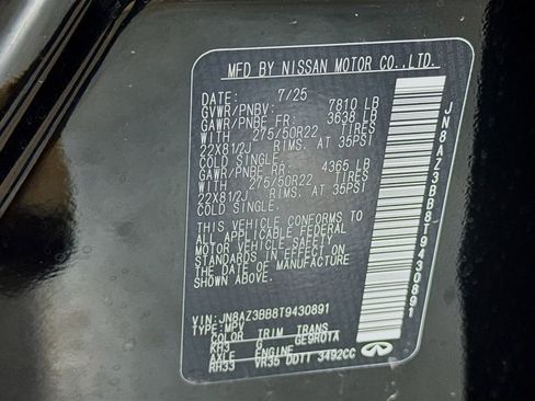 New 2026 INFINITI QX80 Luxe w/ Cargo Package image 42