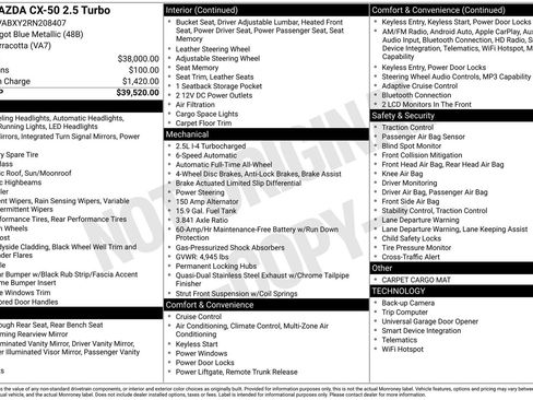 Certified 2024 MAZDA CX-50 AWD 2.5 Turbo image 33