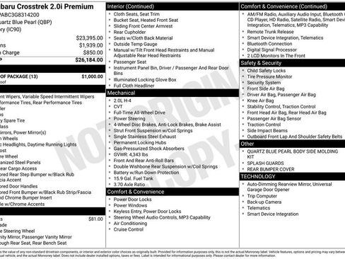 Used 2016 Subaru Crosstrek 2.0i Premium w/ Moonroof Package image 27