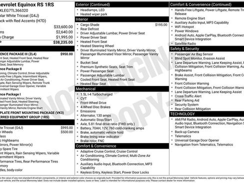 New 2026 Chevrolet Equinox RS w/ Convenience Package III FWD image 5