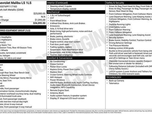 Used 2023 Chevrolet Malibu LS FWD image 6