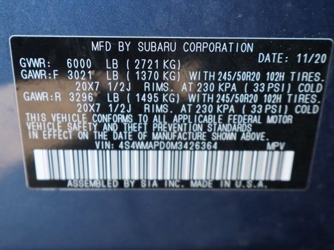 Used 2021 Subaru Ascent Limited w/ Technology Package image 37