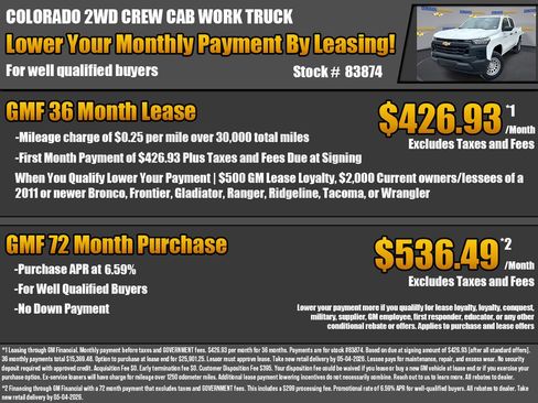 New 2026 Chevrolet Colorado W/T RWD image 2