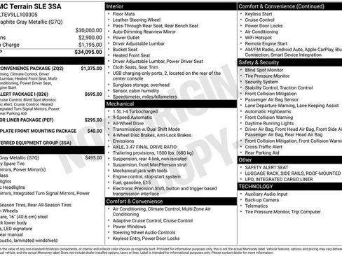 Certified 2020 GMC Terrain SLE w/ Driver Convenience Package AWD/4WD image 10