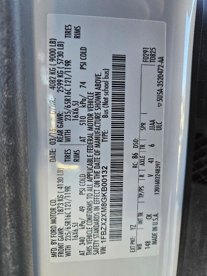 Used 2016 Ford Transit 350 XLT RWD image 58
