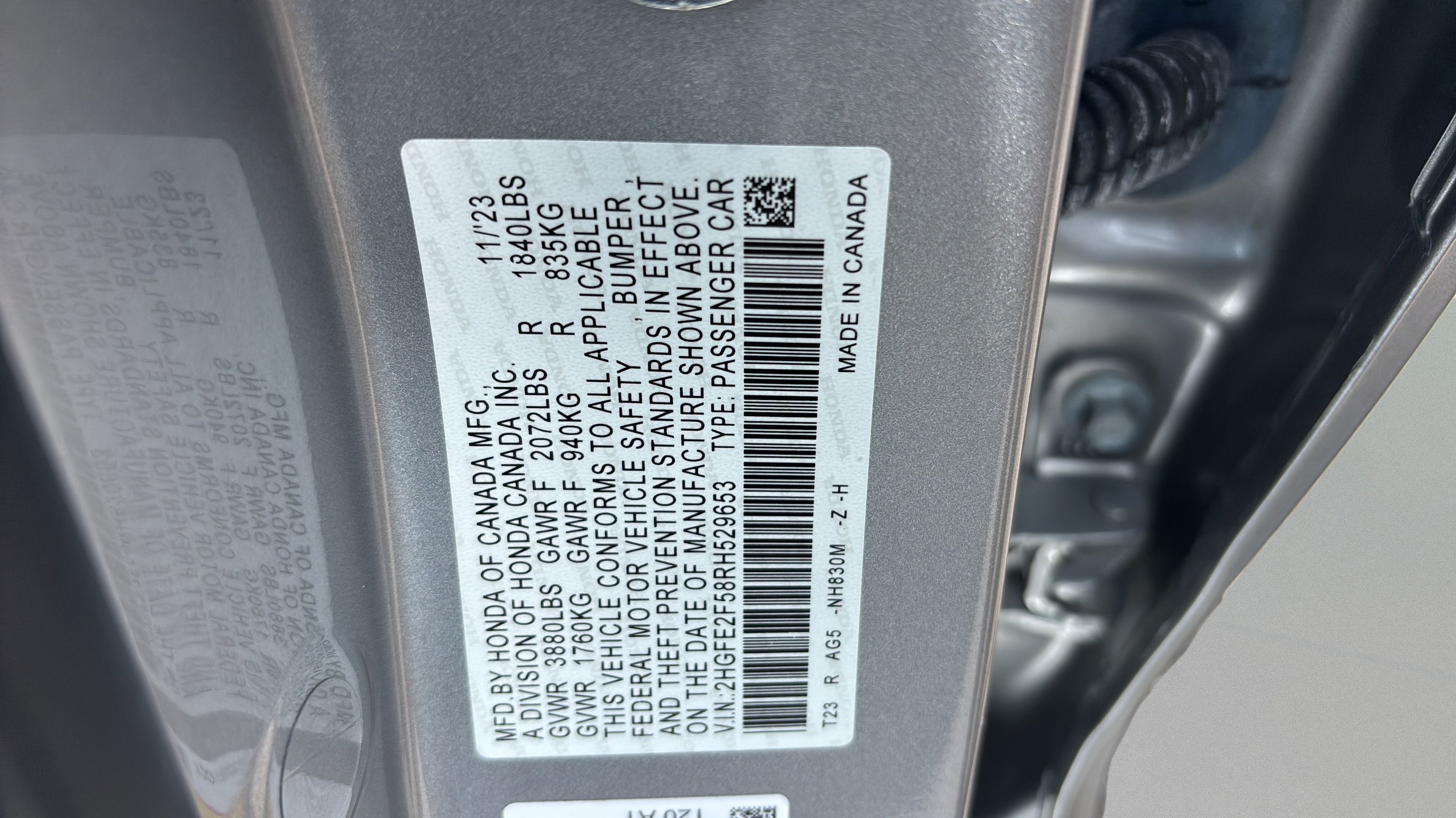 Certified 2024 Honda Civic Sport image 16