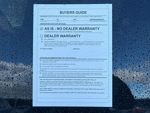 Used 2025 BMW X3 xDrive30i w/ Convenience Package image 35