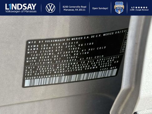 Used 2022 Volkswagen Tiguan S image 25