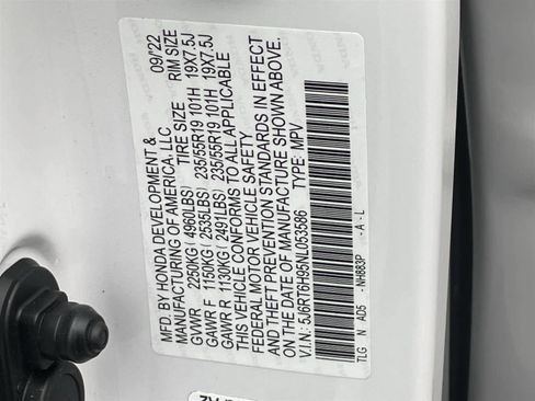 Used 2022 Honda CR-V Touring image 34