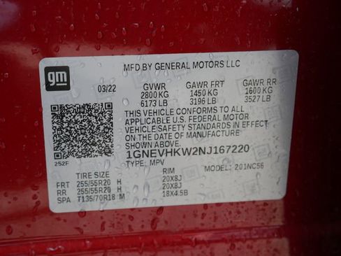 Used 2022 Chevrolet Traverse LT w/ LT Premium Package image 8