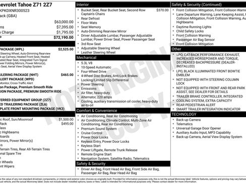 Used 2022 Chevrolet Tahoe Z71 w/ Luxury Package AWD/4WD image 45