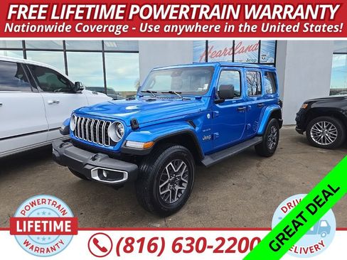 Used 2024 Jeep Wrangler Unlimited Sahara w/ Technology Group AWD/4WD image 1
