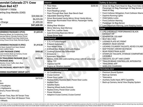 Used 2023 Chevrolet Colorado Z71 w/ Z71 Convenience Package 2 AWD/4WD image 28