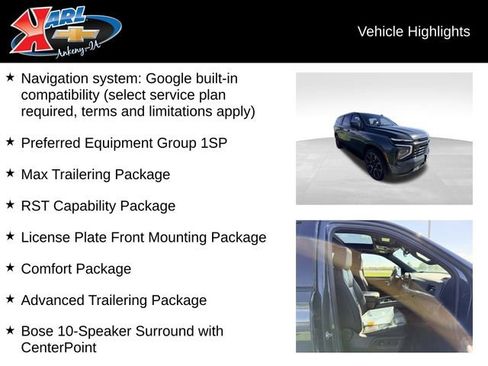 Used 2025 Chevrolet Suburban RST w/ RST Capability Package AWD/4WD image 2