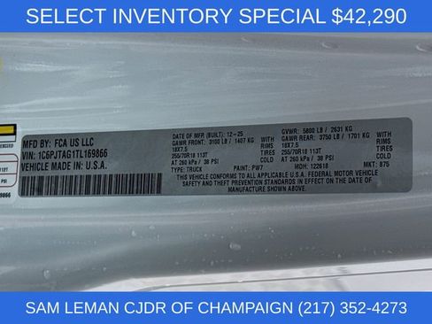 New 2026 Jeep Gladiator Sport image 29