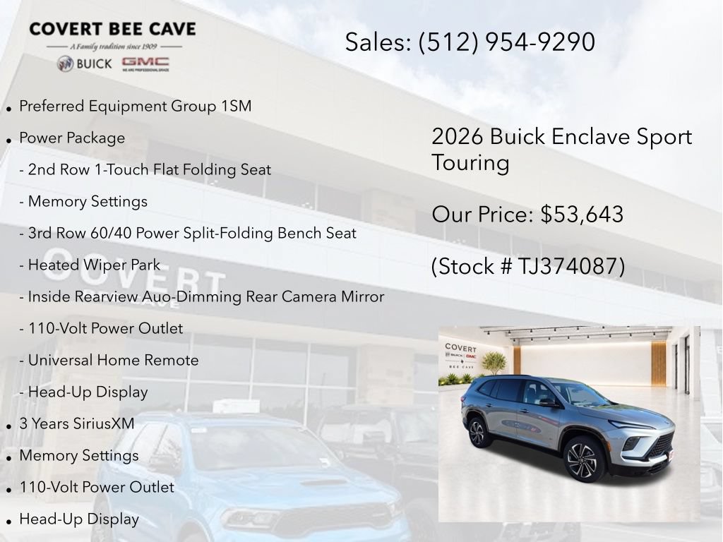 New 2026 Buick Enclave Sport Touring AWD/4WD image 7