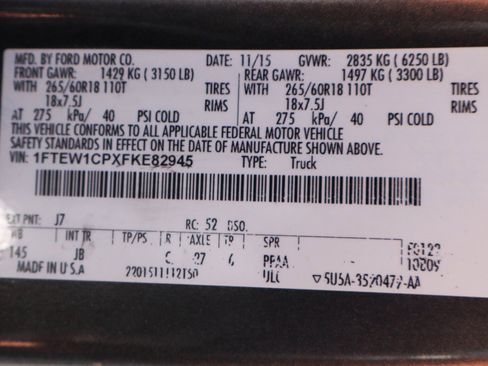 Used 2015 Ford F150 XLT w/ Equipment Group 302A Luxury image 51