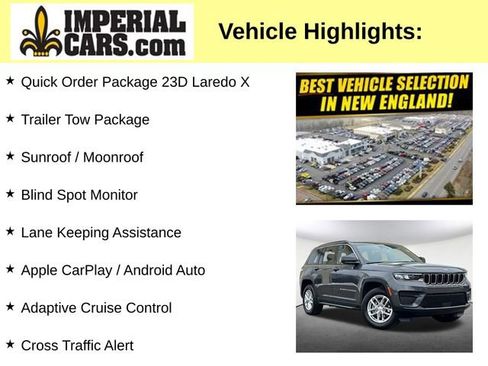 Used 2025 Jeep Grand Cherokee Laredo X w/ Trailer Tow Package image 7