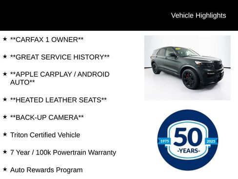 Used 2022 Ford Explorer ST w/ Equipment Group 401A image 7