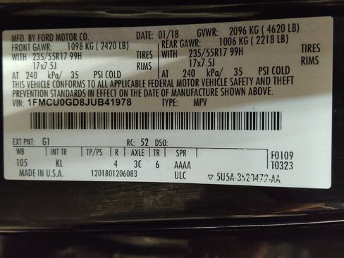 Used 2018 Ford Escape SE FWD image 33