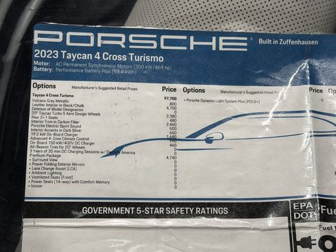Certified 2023 Porsche Taycan 4 Cross Turismo image 52