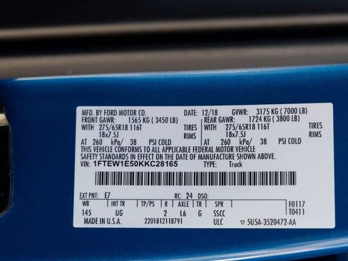Used 2019 Ford F150 XLT w/ Equipment Group 302A Luxury AWD/4WD image 25